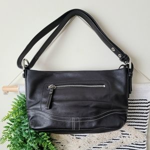 Coach black convertible shoulder Bag crossbody bag Baguette